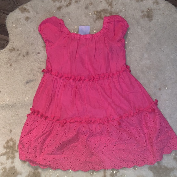 Pink Off Shoulder Dress - Picture 4 of 4